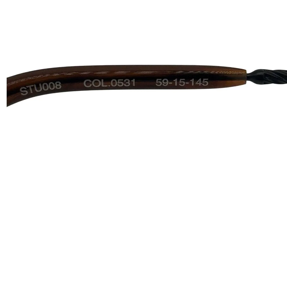 Tumi STU008 0531 Black Brown Gradient Aviator Sunglasses NEW‎ Original Packaging